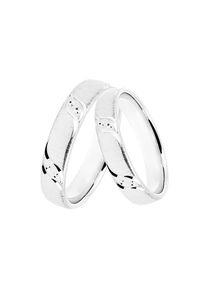 DOOSTI, Damen, Trauring &raquo;Schmuck Geschenk Silber 925 Trauring Ehering Partnerring LIEBE&laquo; mit Zirkonia (synth.), silberfarben, silberfarben, Trauring, 