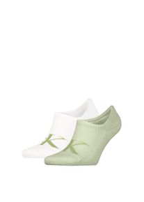 Calvin Klein Jeans , Füßlinge »CKJ MEN FOOTIE HIGH CUT 2P MONOGRAM«, (2 Paar, 2 Paar), mit stilvollem Logodetail , green / white , 43-46 , 43-46 ,...