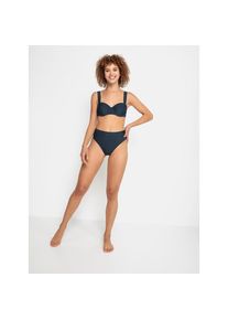 LSCN by LASCANA , Bikini-Hose »Gina«, mit hohem Beinausschnitt , nachblau , N-Gr , 36 -N-Gr , 36 , Trendige Unifarbe