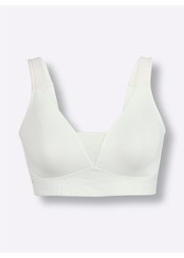 wäschepur Dames Comfort-bh zonder beugel in wit ,maat 100A, Witt, 90% Katoen, 10% Elastan