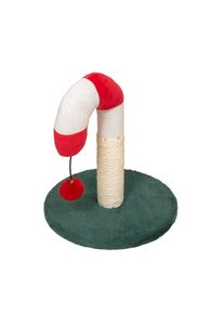 TIAKI Candy Cane kradsetræ rød/grøn kat