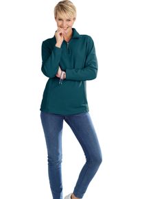 Damska Flauš. tričko, golier Troyer petrolejová veľkosť 56