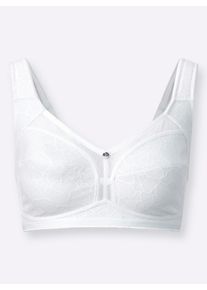 wäschepur Dames Steunbeha zonder beugel in wit ,maat 100B, Witt, 88% Polyamide, 12% Elastan