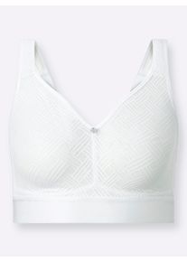 wäschepur Dames Comfort-bh zonder beugel in wit ,maat 100A, Witt, 88% Polyamide, 12% Elastan