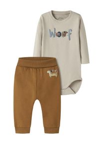 name it Szettek 'NBMVROELS' unisex barna, szürke , Méret 56
