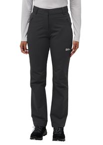Jack Wolfskin Damskie spodnie softshell na wędrówki Activate Thermic Pants Women 44L black