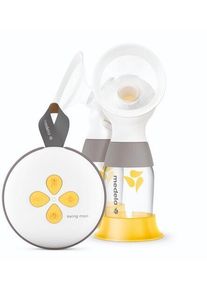 medela Swing Maxi elektr. Doppelmilchpumpe | weiß/gelb