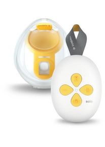 medela Solo™ Hands-Free elektrische Milchpumpe | weiß/gelb