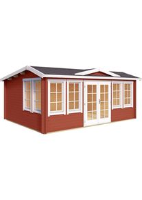 Lasita Maja , Gartenhaus »BALMORAL«, (Set, inkl. Fussbodenbretter zum verlegen) , schwedenrot