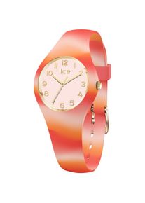Ice Watch ice-watch , Quarzuhr »ICE tie and dye - Extra small - 3H«, Armbanduhr, Kinderuhr, Mädchenuhr, Schulanfang, Geschenkidee , rot-orange , Farbenfrohe...