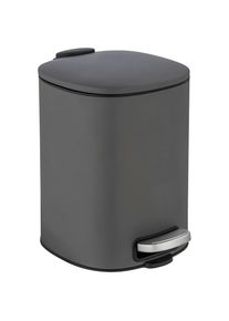 Wenko , Kosmetikeimer »Alassio«, 5 Liter, BxTxH: 24,5x27x20,5 cm , grau/schwarz