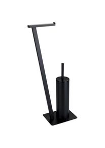 Wenko , WC-Garnitur »Lirio«, 1 St., aus Metall , schwarz