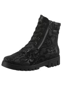 Waldl&auml;ufer Waldl&auml;ufer, Damen, Schn&uuml;rstiefelette &raquo;H-SERENA&laquo; Schn&uuml;rboots, Profilsohle, Blockabsatz, in Komfortweite H (= sehr weit), schwarz, 8,5 (42,5), schwarz, 