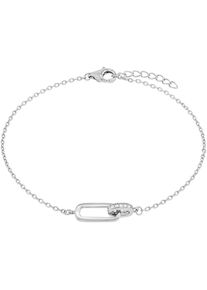 Amor , Armband »2038271«, mit Zirkonia (synth.) , silberfarben-kristallweiß + kristallweiß , Filigranes Armband mit modernem Anhänger für Damen der...