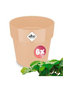 Gardebruk Blumentopf Pfirsich 6er-Set 14x13cm 1,3L