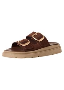 Tamaris Pantolette Damen braun Größe 36 Unifarben