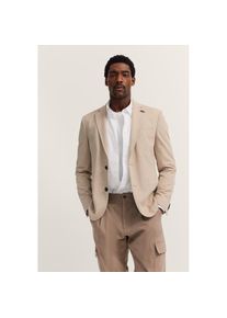 Bugatti , Sakko »Modern Fit«, Jersey Stretch mit Taschen , 30-beige , 48 , 48 , Modern Fit – schlank & bequem geschnitten