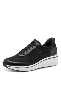 Tamaris , Slip-On Sneaker , Keilabsatz, Schlupfschuh, Freizeitschuh in veganer Verarbeitung , schwarz , 40 , 40 , Trendiger STEP IN-Sneaker mit...