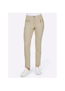 Heine, Damen, Stretch-Hose, sand, Kurzgr&ouml;&szlig;en, 21 -Kurzgr&ouml;&szlig;en, sand, Figurbetonte R&ouml;hre