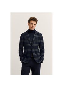 Bugatti , Sakko »Modern Fit«, mit Stretch-Futter & Glencheck , 390-marine , 50 , 50 , Modern Fit – figurbetont & bequem