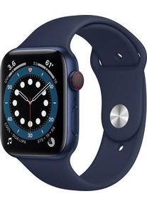 Apple Watch Series 6 Alluminio 44 mm (2020) | GPS + Cellular | blu | Cinturino Sport Deep Navy