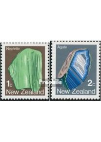 Nueva Zelanda 855C-856C dentado 12 3/4 usado 1983 minerales