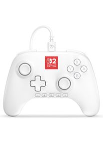 PowerA NSW2 Controller Advantage wired Lumectra white (Switch 2), Gaming Controller, Weiss