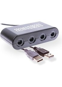 GED Adattatore 4 Gamepad Gamecube per Wiiu e SWitch (Switch), Gaming Controller Zubehör