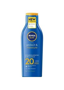 Nivea, Sonnencreme, Sun Protect & Moisture Moisturizing Sun Lotion Spf20 200Ml (Sonnenlotion, SPF 20, 200 ml)