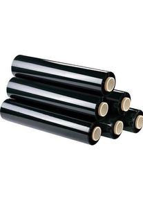 Raja, Verpackungsmaterial, Stretchfolie FEB14F 500 mm x 300 m Schwarz (1 Stück)