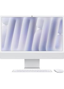 Apple iMac 24 Retina 4.5K 24" Desktop-PC Apple M4 Chip 10-Core CPU 16GB RAM 512GB SSD MacOS silber