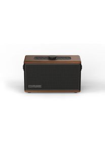 pure Classic Aura - De draagbare Bluetooth-luidspreker met sfeerverlichting, Koffie bruin/Walnoot