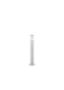 tronco pt1 h80, paletto in allumino bianco per esterni, Ideal Lux