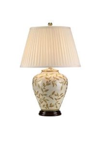Elstead Lighting Lampada Da Scrivania Contemporanea Leaves Brown Gold Porcellana Oro 1 Luce E27