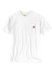 Carhartt Workwear K87 Pocket, t-shirt , kleur: witte , maat: M