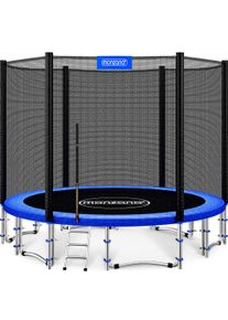 Monzana Trampoline Blauw Ø427cm incl Veiligheidsnet & Ladder