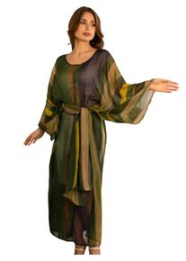 inna Strandkleid Damen grün Größe 34/38 Gestreift