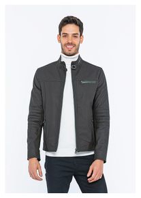 Basics & More Leren jas antraciet - 67% | Maat: M |
