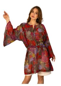 inna Strandkleid 'Kaftan' Damen braun Größe 34/36 Geblümt/Floral