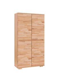 Home Affaire , Schuhschrank »Vetro« , kernbuchefarben/Kernbuche massiv
