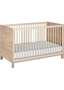 Gami , Babybett »CALYPSO BABYBETT«, Zum „Little Bed“ umbaubar , Eiche Bocage Nachbildung / Greige
