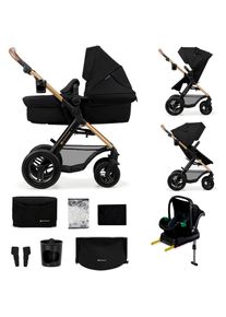 Kinderkraft , Kombi-Kinderwagen »MOOV 2 4in1 AIR«, 27 kg, mit Luftreifen , schwarz