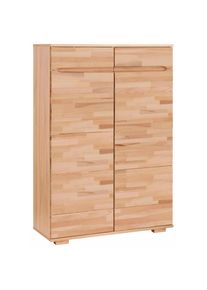 Home Affaire , Schuhschrank »Vetro« , kernbuchefarben/Kernbuche massiv