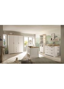 Begabino , Babyzimmer-Komplettset »Jasmin«, (Set, 3 tlg.), bestehend aus Kleiderschrank, Babybett, Wickelkommode , Anderson Pine