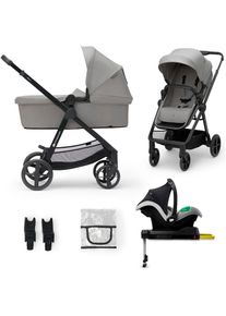 Kinderkraft , Kombi-Kinderwagen »NEWLY 4IN1 MINK PRO«, 22 kg , grau