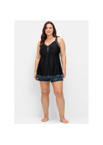 sheego , Tankini-Top , schwarz-gemustert , Cup E , Cup E