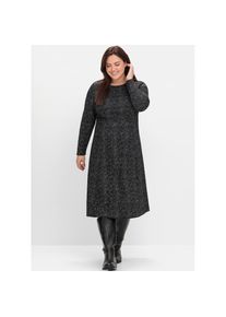 sheego, Damen, Shirtkleid &raquo;Shirtkleid&laquo;, schwarz-gemustert, Normalgr&ouml;&szlig;en, 42 -Normalgr&ouml;&szlig;en, schwarz-gemustert,