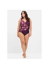 sheego by Joe Browns , Damen , Badeanzug , beere-gemustert , Cup D , 42 -Cup D , 42