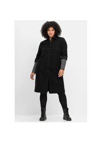 sheego , Blusenkleid »Cord-Kleid« , schwarz , Normalgrößen , 42 -Normalgrößen , 42