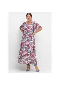 sheego , Abendkleid »Abendkleid« , beere-gemustert , Normalgrößen , 58 -Normalgrößen , 58
